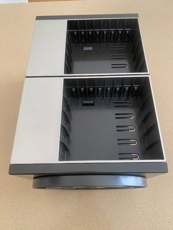 Image 1 of Vintage Rotating double Audio Cassette Carousel – Sleek 70s Modernism