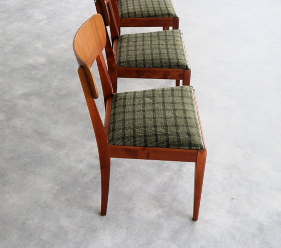 Image 1 of 4x Vintage Edsbyn Eetkamerstoelen