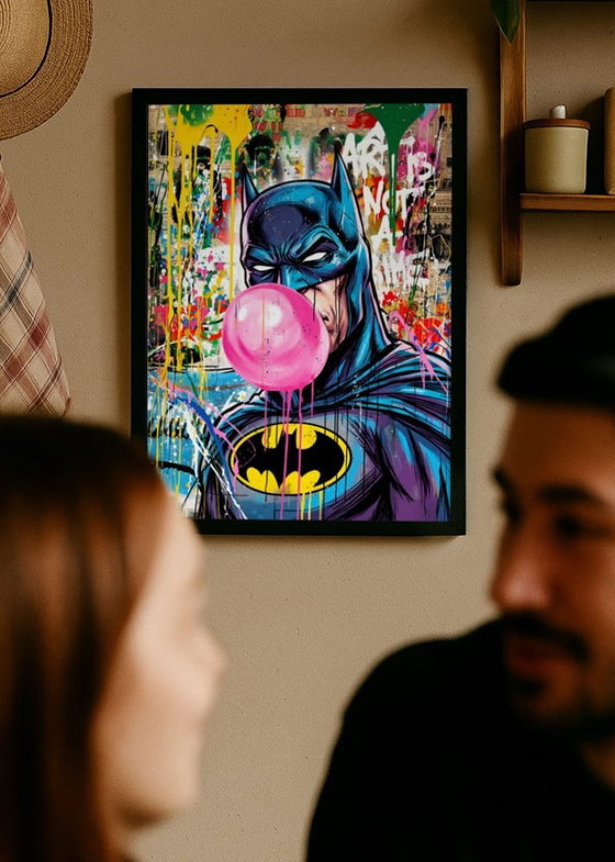 Lámina artística Batman Bubblegum, multicolor, Láminas artísticas, Papel, Pop Art (foto 3 de 5)