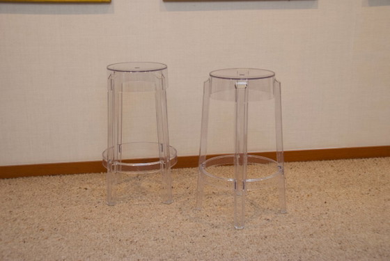 Image 1 of 2x Kartell Charles Ghost 65 cm Kristal