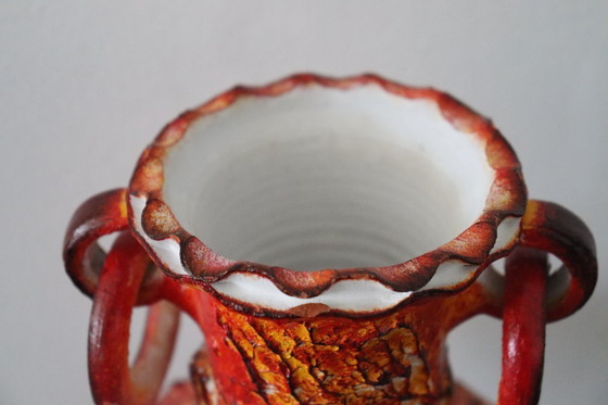 Image 1 of Vintage ceramic "Fat Lava" vase from the 1960s