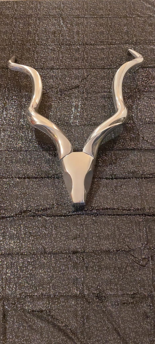 Tête de cerf en aluminium