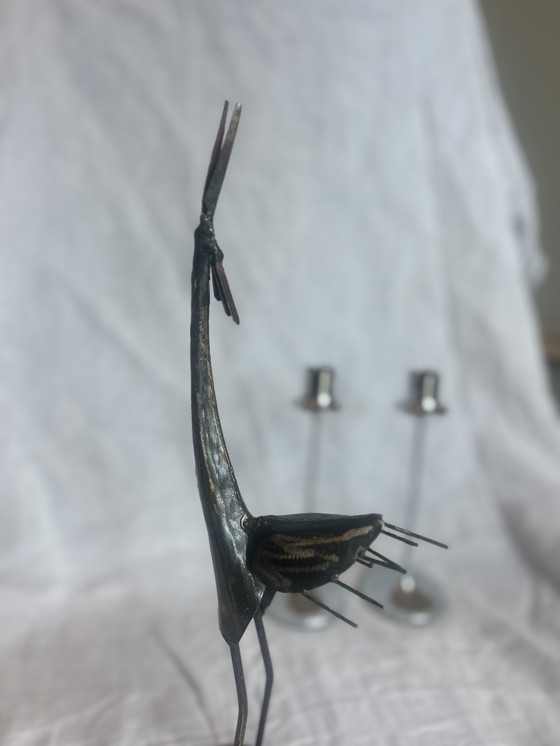 Image 1 of Beeld metalen vogel