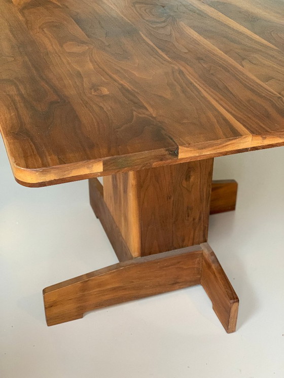 Image 1 of Notenhouten tafel Piet Hein Eek stijl