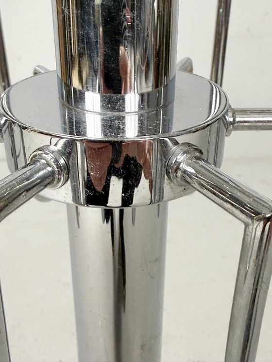 Image 1 of Mid-century chrome Sputnik chandelier by Gaetano Sciolari, Italy, 1970s