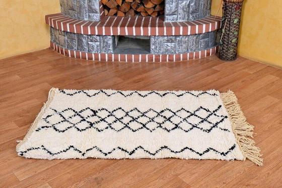 Marokkaans Berbere handgemaakt kleurrijk wollen vloerkleed 150/250cm – Vloerkleden en tapijten, Wool (photo 3 of 6)