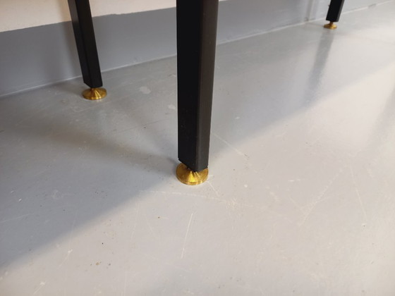 Image 1 of Bibliothèque étagère italienne double modulable vintage en teck et métal des années 60