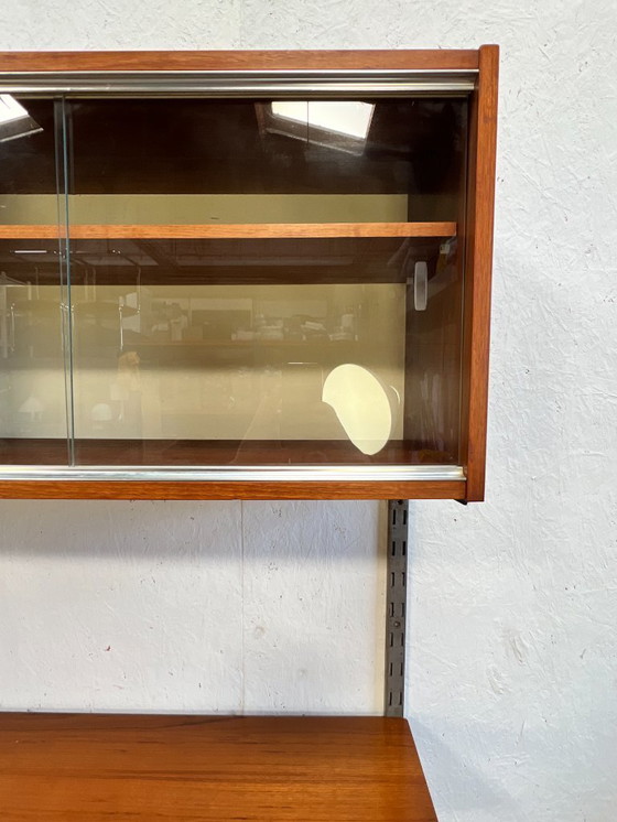 Image 1 of Vintage Teak Wandmeubel / Modulair Wandsysteem, 1960's