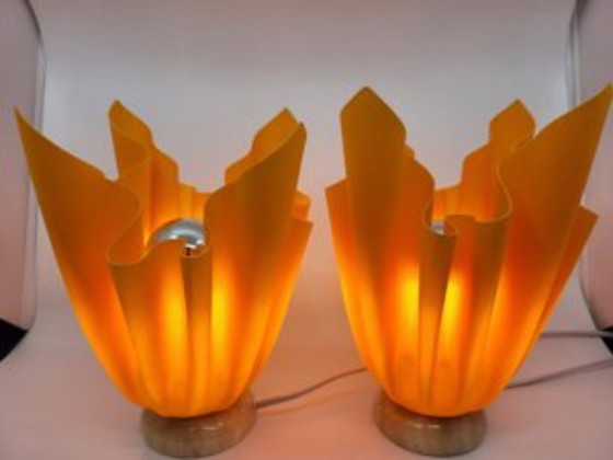 Image 1 of Lampes de tables Georgia Jacob France 1970 Set de 2