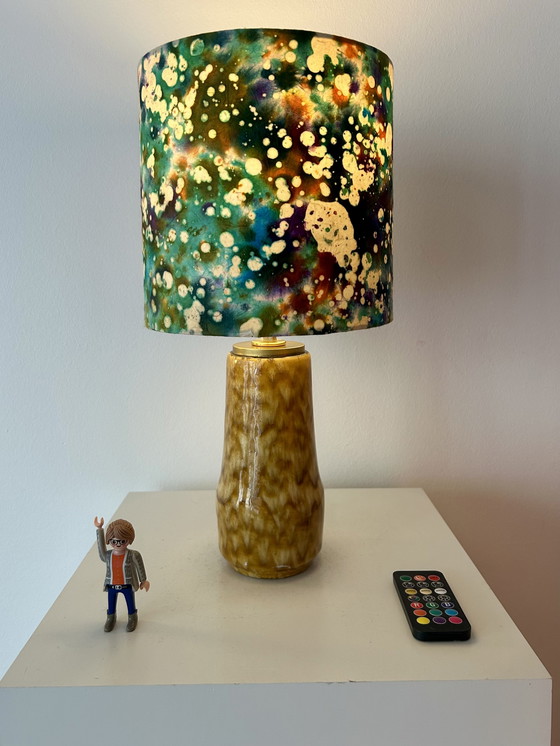 Image 1 of Lampe de table sans fil fabriquée à partir d'un vase Scheurich vintage