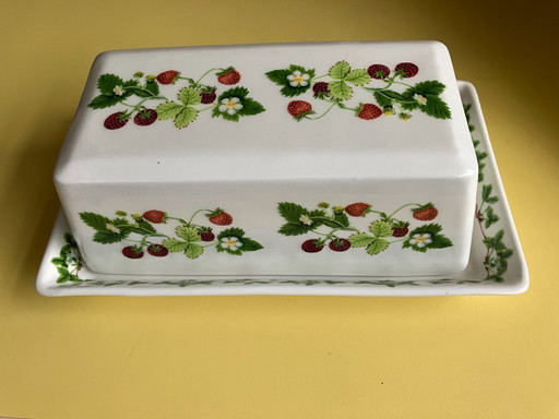 Botervloot Portmeirion Summer Strawberries in prima staat