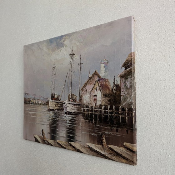 Image 1 of Hafengemälde 50 x 60 cm