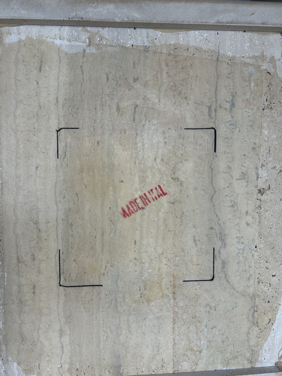 Image 1 of Tavolino da caffè in marmo travertino