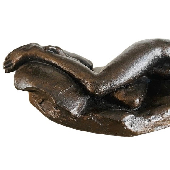 Image 1 of Scultura vintage in bronzo fuso a freddo di nudo femminile di Peter Sedcole, anni '60