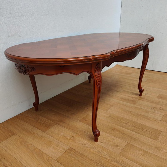 Vintage Country Dining Table Dining Room Table Extendable Table – Wood (photo 5 of 22)