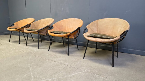 Image 1 of Vintage balloon chairs by Lush & co, 1960s - set of 4