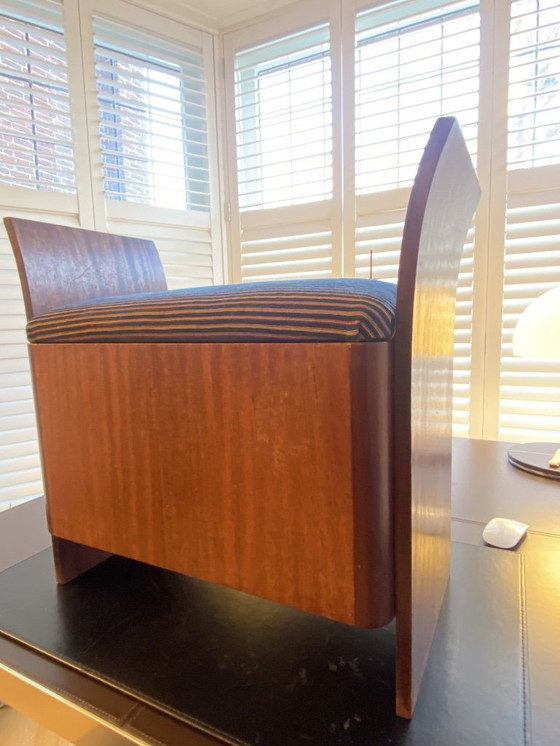 Image 1 of Is this one of the most beautiful stools ever? Let me know... - Art Deco Hague School-Style Chairs and Ottoman