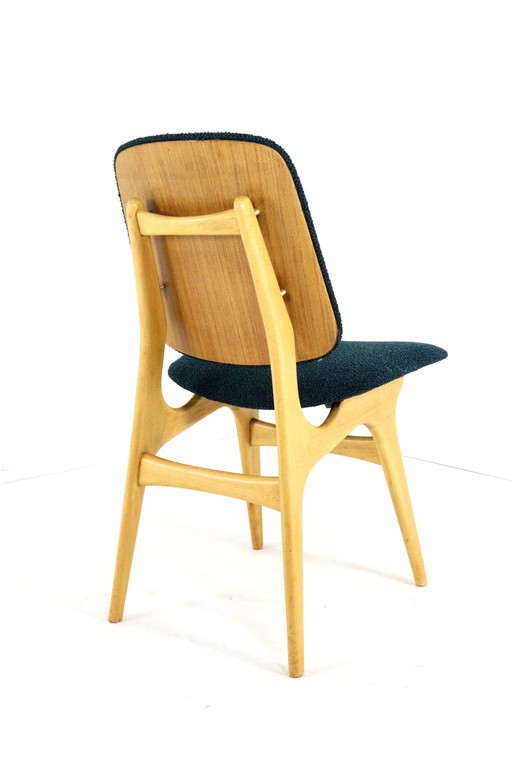 Set of 4 vintage dining chairs reupholstered