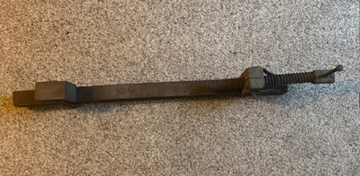 Pince à colle / serre-joint à vis / cric à colle en bois antique