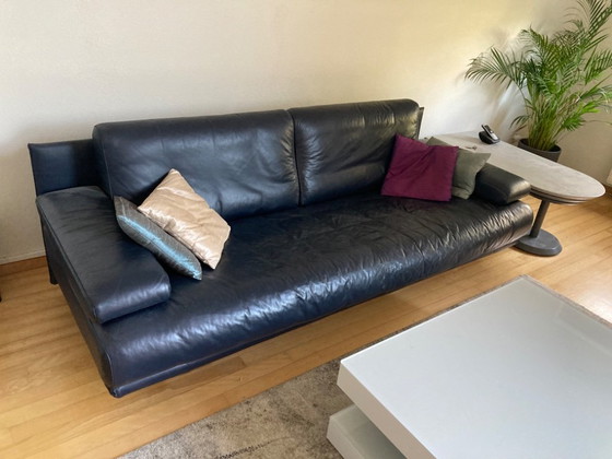 Rolf Benz Design Sofa – Leather, Metal (photo 2 of 5)