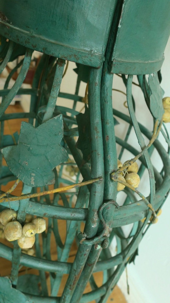 Image 1 of Mid-Century Modern Boho Florentijns wijnrek met koepelvorm, jaren 60