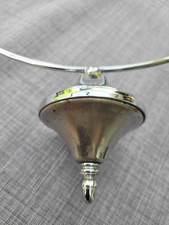 Image 1 of Rare Italian vintage frosted glass pendant lamp - Murano style - 1960s/70s