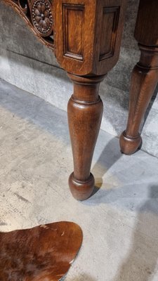 Image 1 of Vintage antieke sidetable bureau hal tafel keuken bijzettafel Frankrijk 
