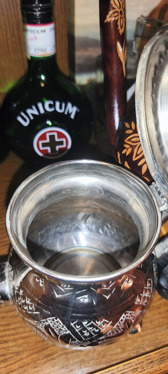 Je vends une magnifique théière, hauteur 18 cm. – Accessoires de table, Metal (photo 5 of 8)