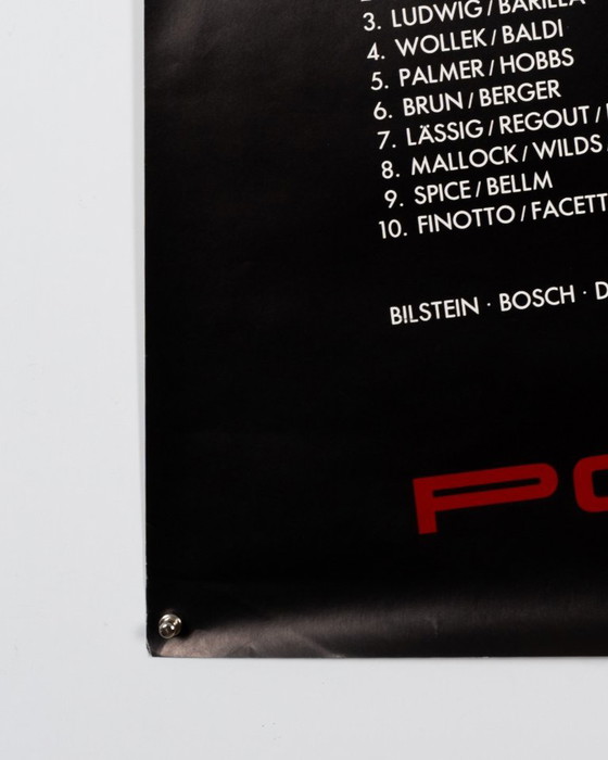 Porsche 1000km Hockenheim – Poster originale Porsche vintage del 1985 del Gruppe C – Sport motoristici anni (photo 8 of 8)