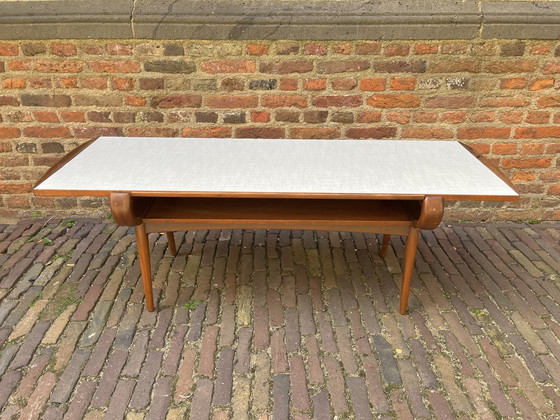 Image 1 of Vintage Coffee Table With Reversible Top Wood Design