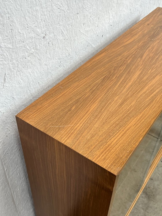 Image 1 of Vintage Wk Möbel Sideboard / Display Case, With Glass Sliding Doors. Germany 1970's
