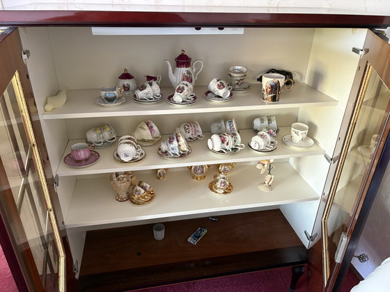 Image 1 of Wunderschönes Mahagoni-Buffet/Vitrinenschrank im Empire-Stil