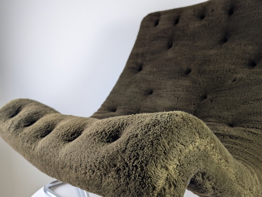 Chaise longue verte Ruud Ekstrand & Christer Norman, Suède, années 1970
