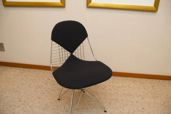 Image 1 of Vitra Eames Wire Chair DKR cromo: zwart hopzak