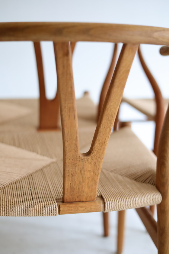 Image 1 of Set of 4 Wishbone chairs CH24, Hans Wegner