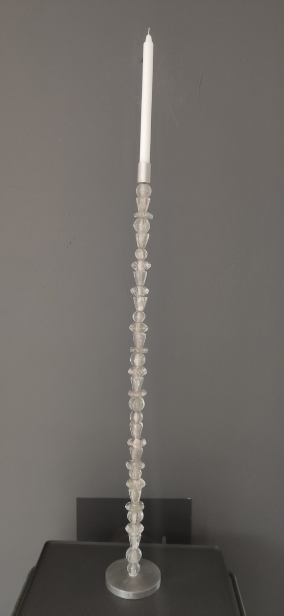 Image 1 of Räder XL Kandelaar 'Lichtgestalt' - Glas & Metaal - 93 cm