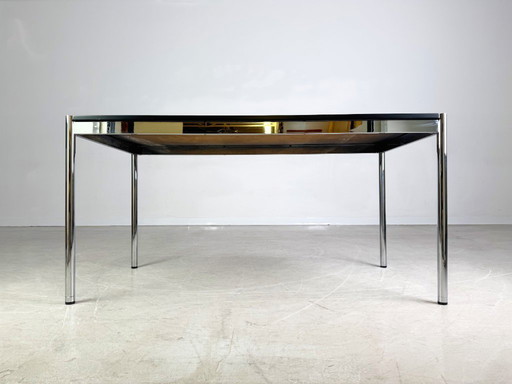 Origineel USM Haller bureau, nieuw zwart geverfd, designtafel