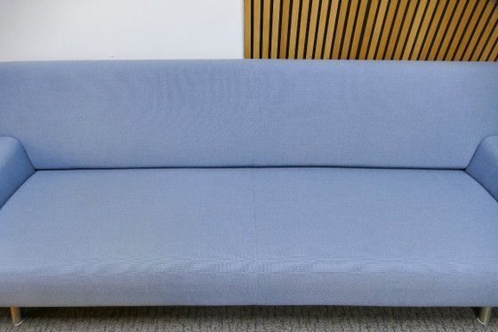 Divano 3 posti Havee Cloak Sky, Sofà, Tessile, Metallo, Blu, Modern (foto 4 di 7)