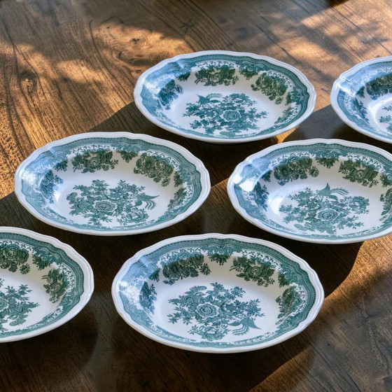 Image 1 of Villeroy & Boch "Fasan" green glass-ceramic plates