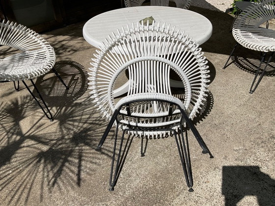 Image 1 of 4 sillones de ratán blanco Vincent Sheppard - para exteriores Roy lazy