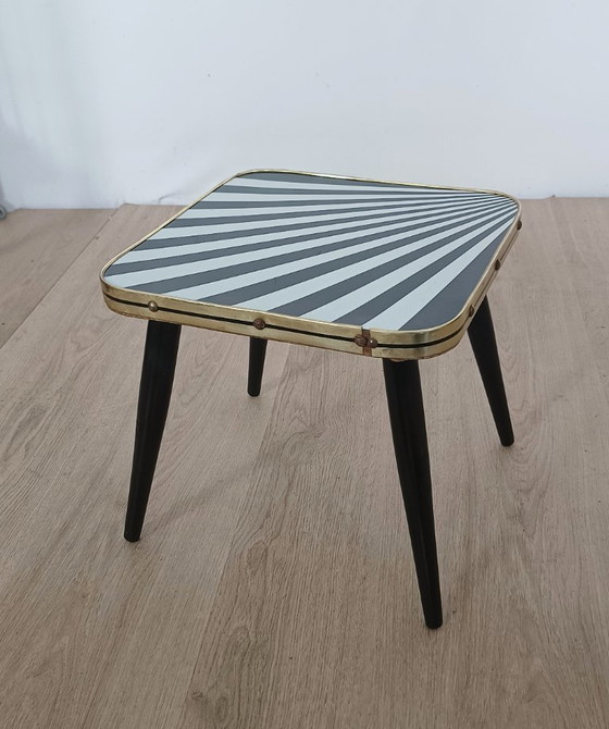 Table d'appoint des années 1950 – PGH Akti Klingenthal ., Tables d'appoint, Metal, Plastic (photo 8 of 8)