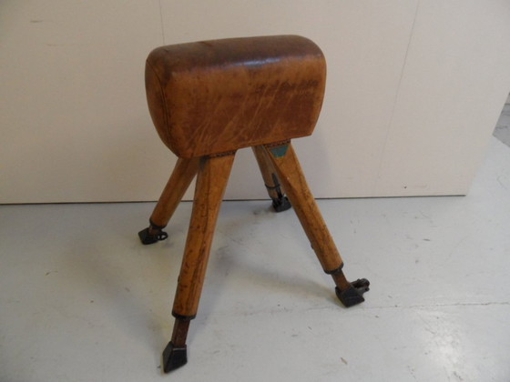 Image 1 of Vintage gymnastics apparatus with leather