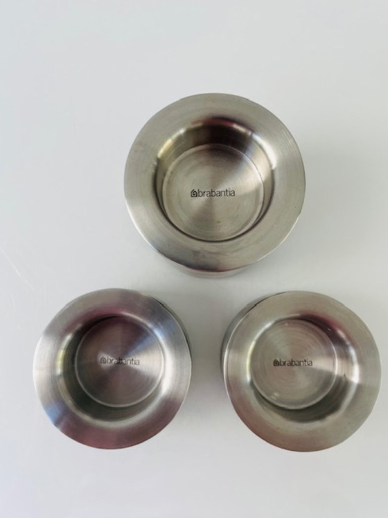 Image 1 of Ensemble de 3 chandeliers design Brabantia – acier inoxydable brossé