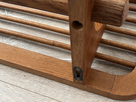 Wooden 'New Amsterdam DH01' wall coat rack Willem van Gelderen for Spectrum, 1950s (photo 8 of 10)