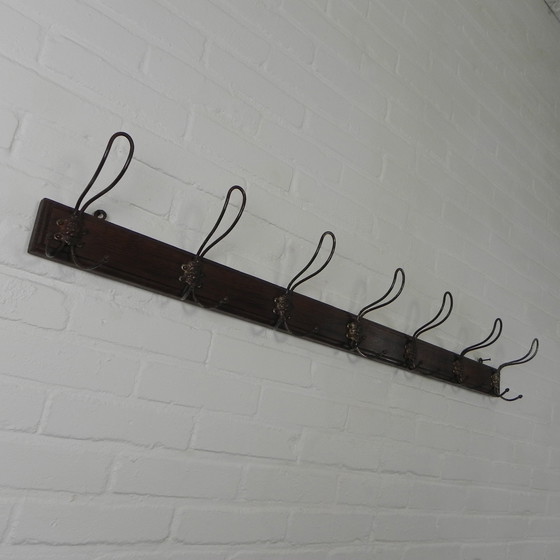 Image 1 of Wall Coat Rack With 7 Hooks With Gargoyles