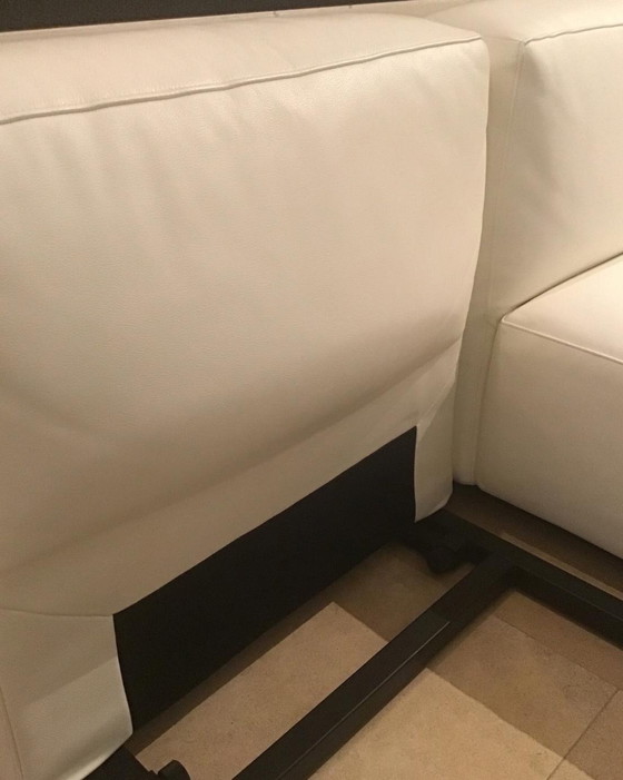 Image 1 of Cassina Mex Cube zetel wit leder