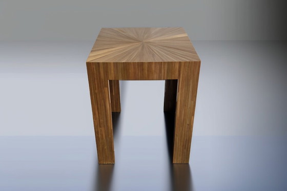 Image 1 of Tavolino da caffè in legno intarsiato Benoît Cazes 2023 - riedizione Art Déco di Jean-Michel Frank