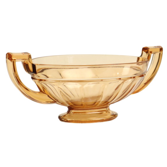 Image 1 of Fruttiera Art Déco Val Saint Lambert Noémie