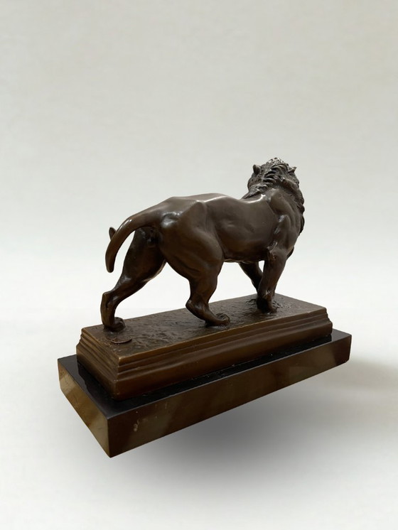 Image 1 of Scultura animale in bronzo – Leone – CH. Valton – Fonderia di Parigi – 5,2 kg