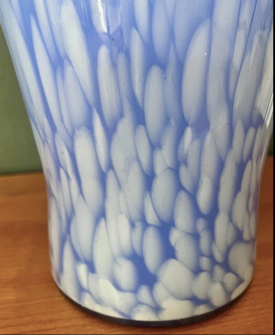 Image 1 of Vase Français Bleu De La Manufacture De Clichy Du Milieu Du Siècle